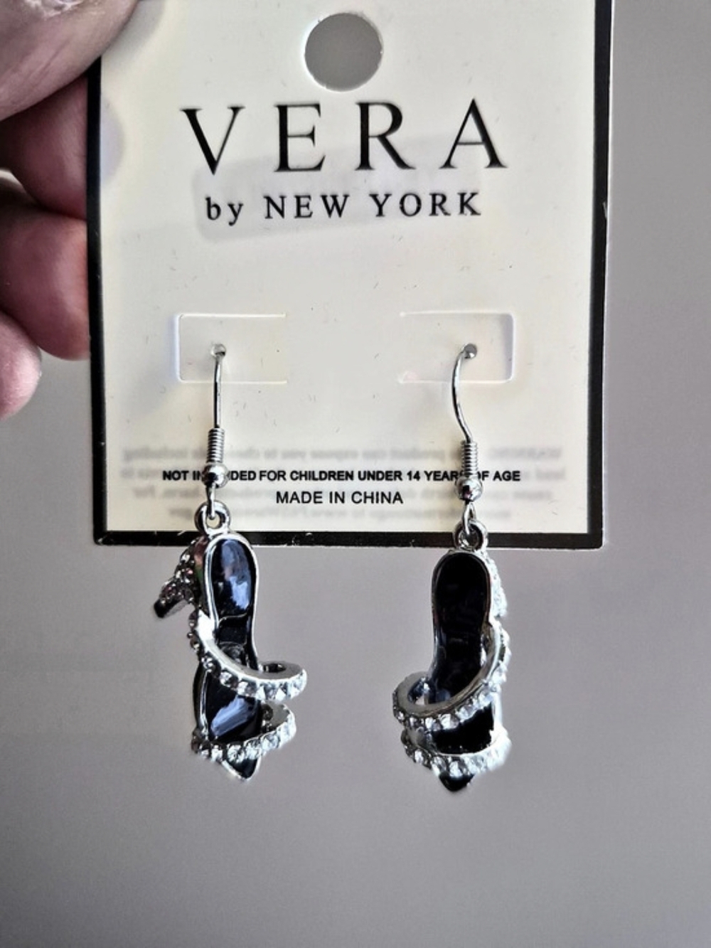 Vera by New York Silver Dangle Earrings NWT
